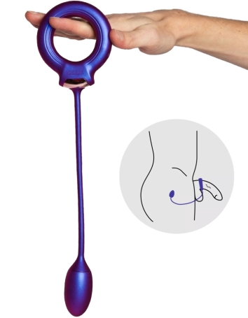 Виброкольцо с анальным шариком Eclipse