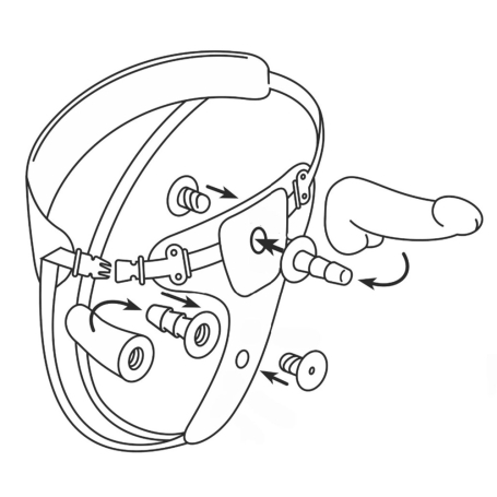 Страпон с 2 насадками Woman Strap