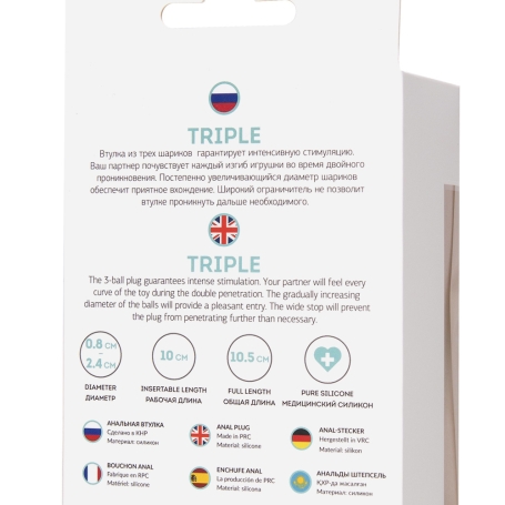 Анальная втулка ToDo Triple