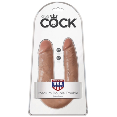 Фаллос King Cock Medium Double