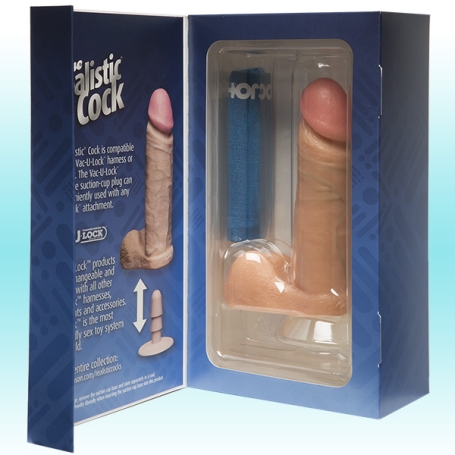 Фаллос Realistic Cock 6", Doc Johnson