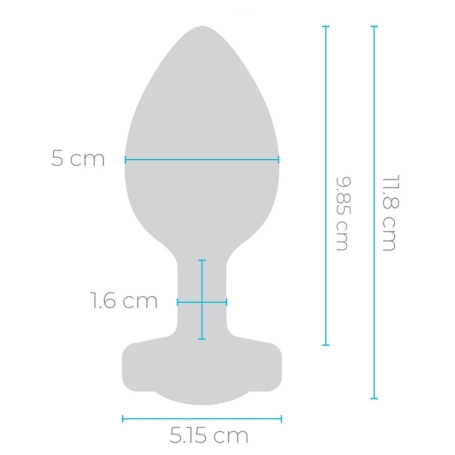 Вибро-пробка Vibrating Jewel Plug XXL